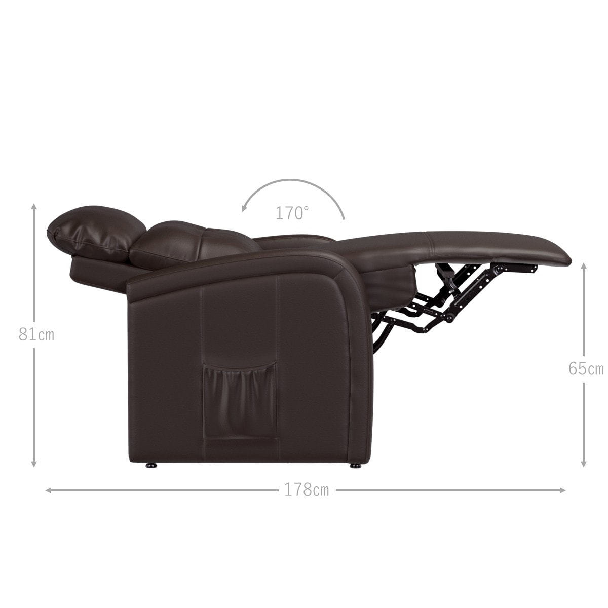 電動ラウンジチェア SISTA neo（シスタネオ）ダークブラウンの通販