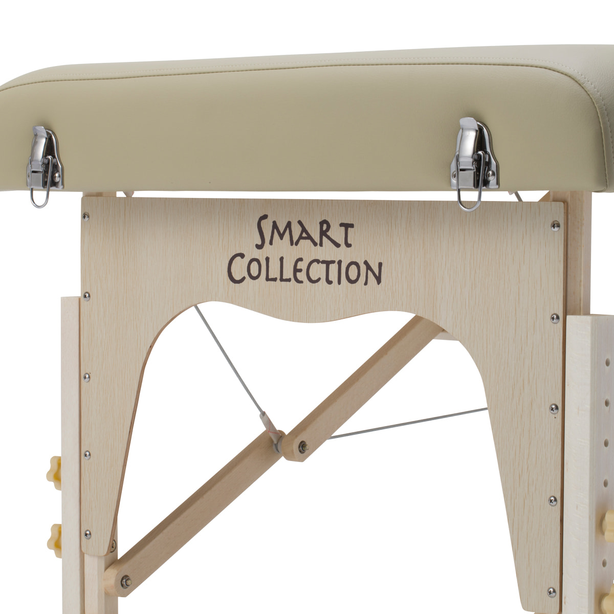 高級低反発ワイド木製折りたたみベッド006SWDX（ダークブラウン）の