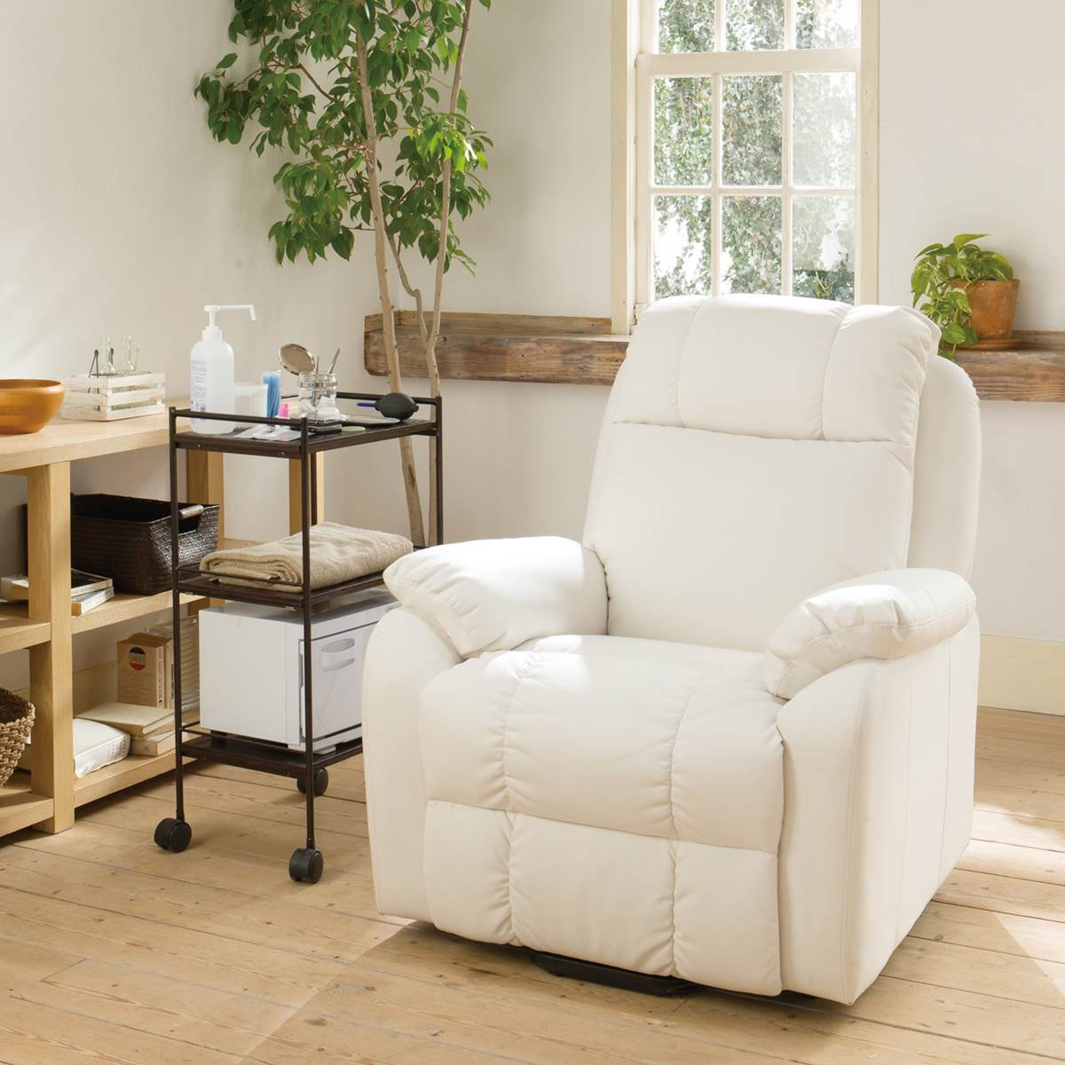 電動ラウンジチェア SHIFFON（シフォン）ホワイトの通販・卸売り