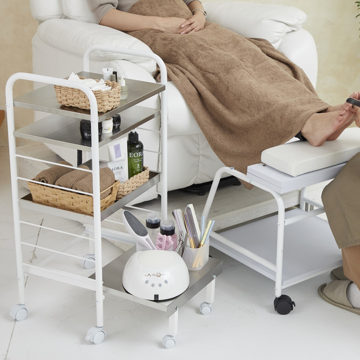 フット施術ラクラクネイルワゴン【日本製】の通販・卸売り | アイ