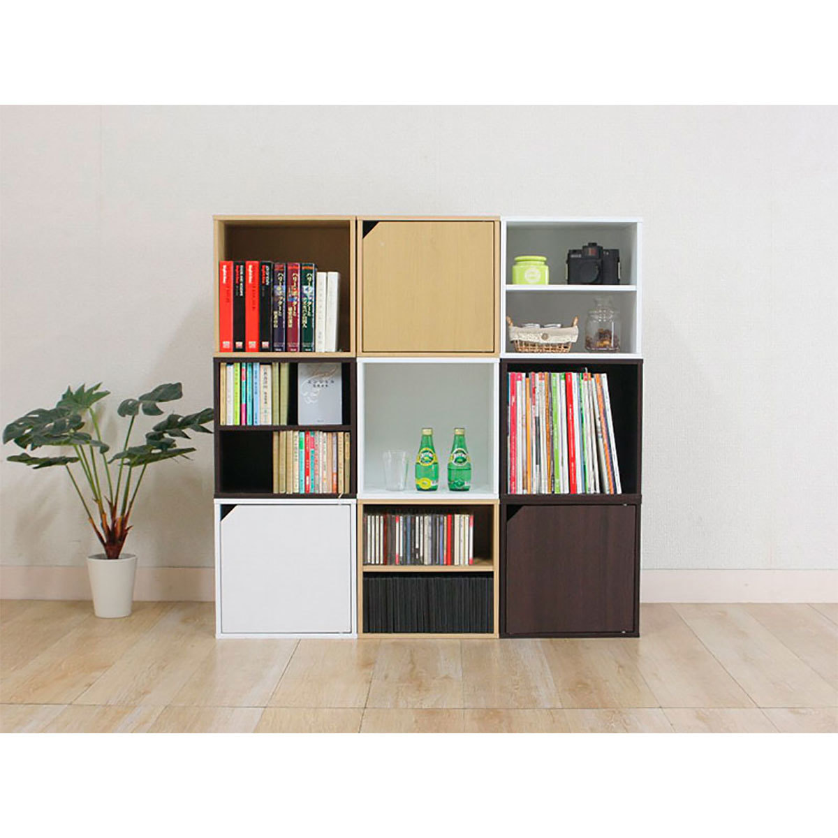 キューブボックス扉付WH（81907）2個セットの通販・卸売り | アイ