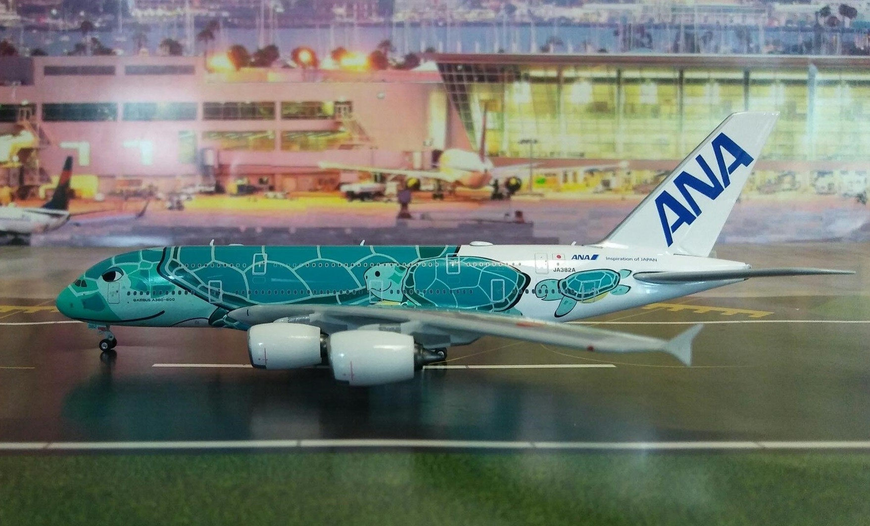 ANA Airbus A380 Sea Turtle 