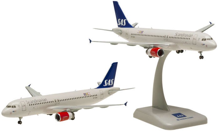 Highly detailed Hogan Wings diecast model SAS Scandinavian A320