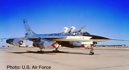 New Mould! USAF Convair XB-58 Prototype (B-58) Herpa 559850 1:200