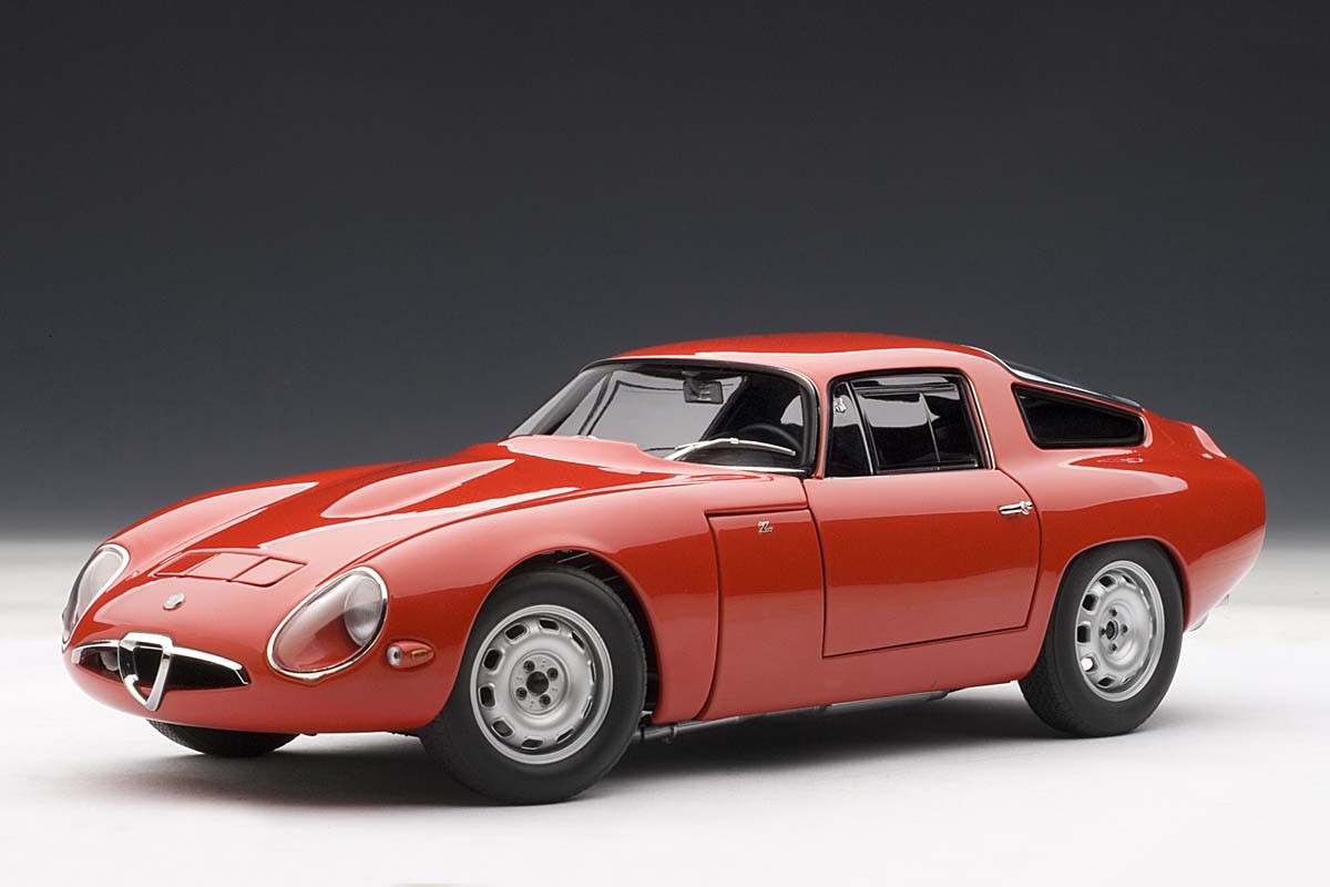 AUTOart 1:18 Scale Alfa-Romeo TZ 1963, Red. ezToys - Diecast