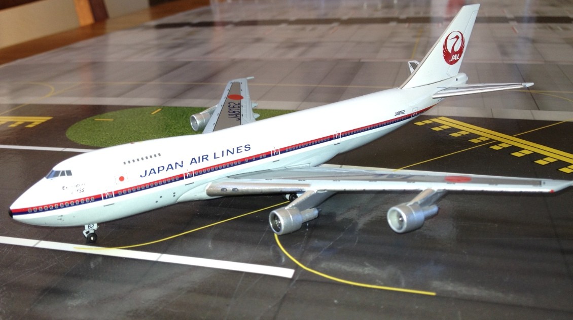 JAL 日本航空 B747-100 旧鶴丸 JA8101 HX 1/400 JAL 日本航空 B747-100