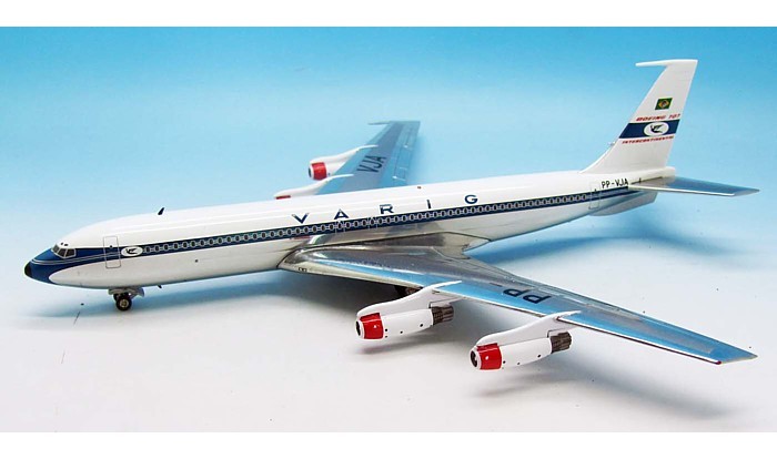 InFlight 200 Die Cast Models Polished Varig Boeing 707-400 Reg# PP