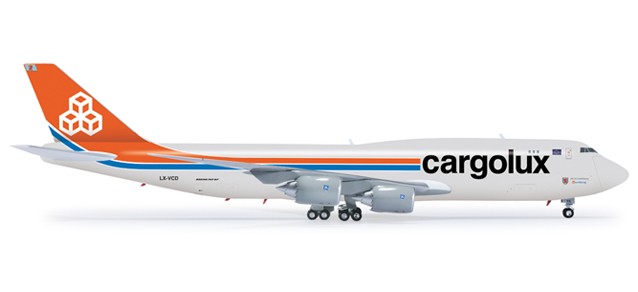 Herpa Wings Cargolux Boeing 747-8F ezToys - Diecast Models and
