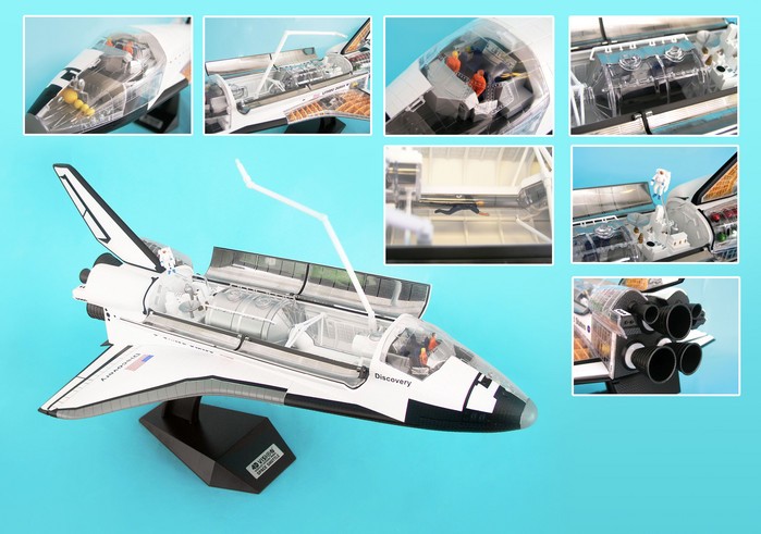 Daron Toys Games & Puzzles 4D Vision Space Shuttle Cutaway Model 1