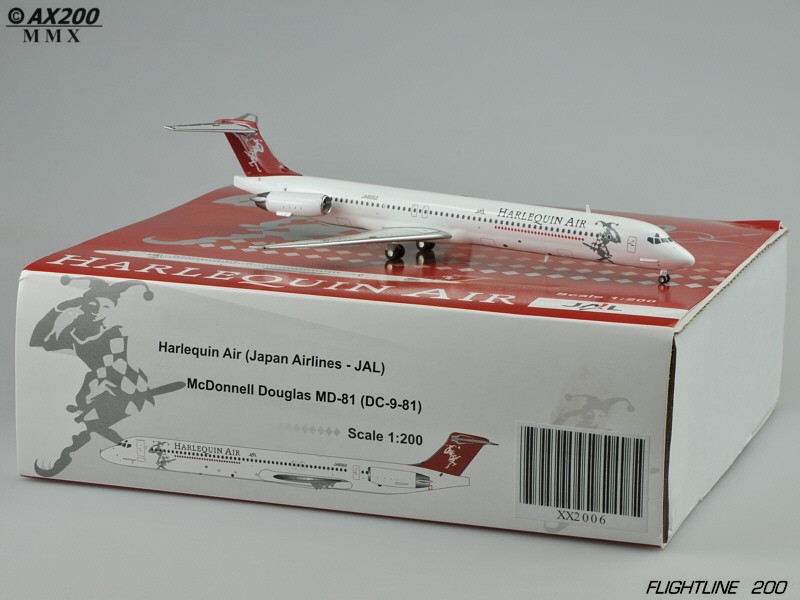 Harlequin Air MD-81 JA8552 ezToys - Diecast Models and Collectibles