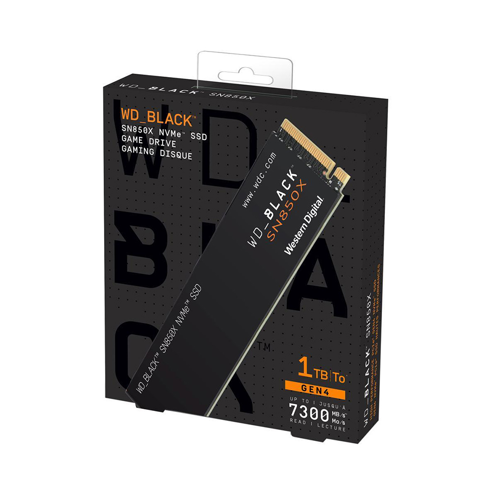 Western Digital WD Black SN850X 1TB Gen4 M.2 NVMe Internal SSD