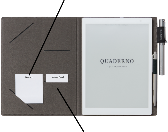 富士通 QUADERNO A5 gen2 純正ケース&LAMYペン付