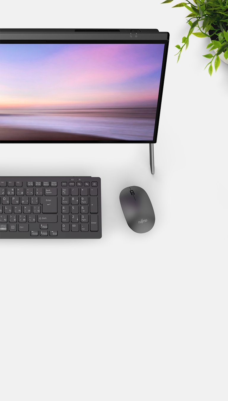 23.8型 デスクトップパソコン（PC） ESPRIMO FHシリーズ（FH77/G3