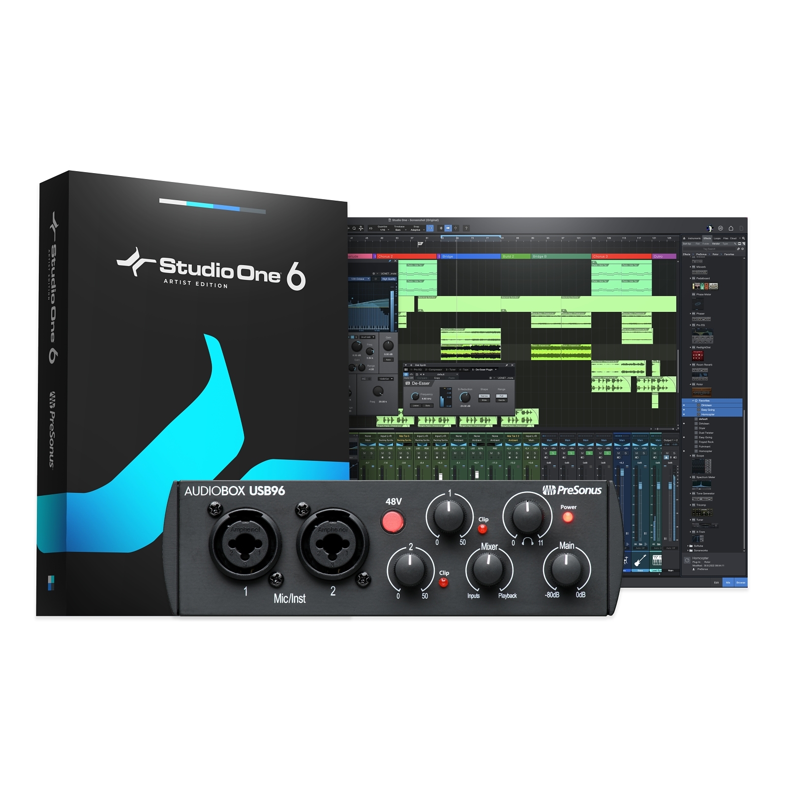 PreSonus 2777700105 AudioBox USB 96 25th Anniversary with FREE