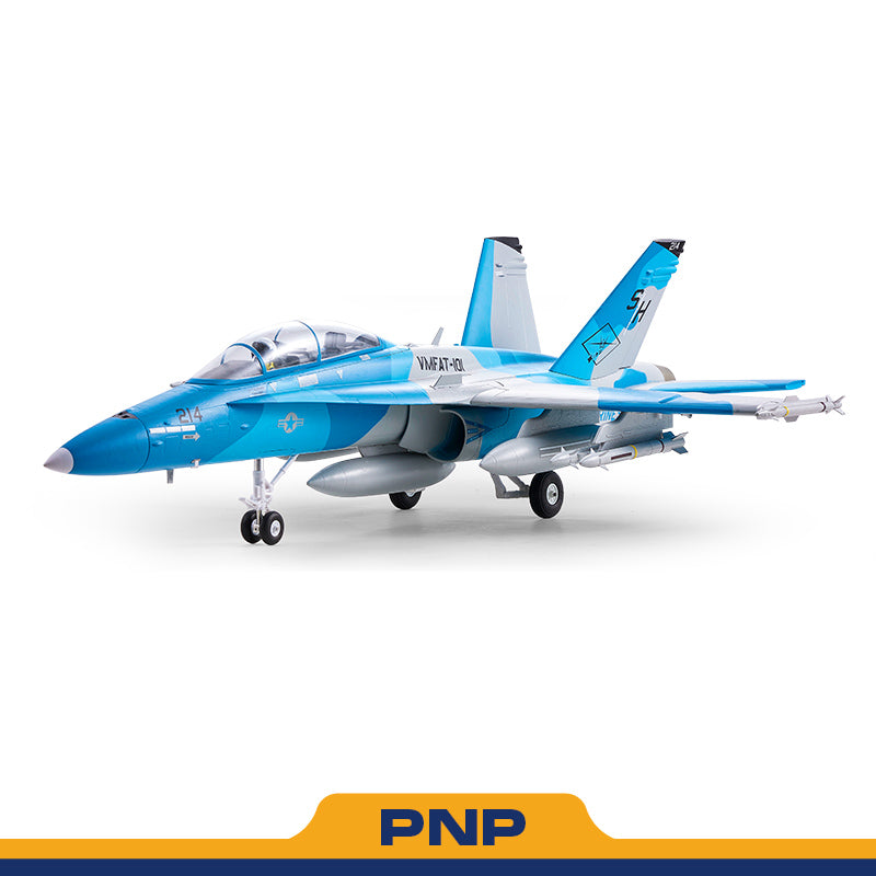 64mm F/A-18 Hornet EDF Jet | Blue Marine RC Plane PNP | FMS Hobby