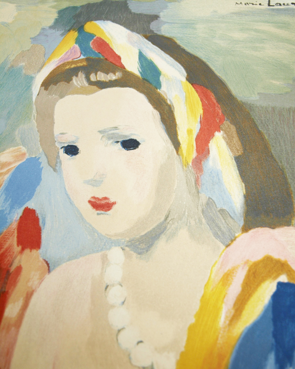 Jeune Fille a L'Eventail 1986/マリー・ローランサン【Marie