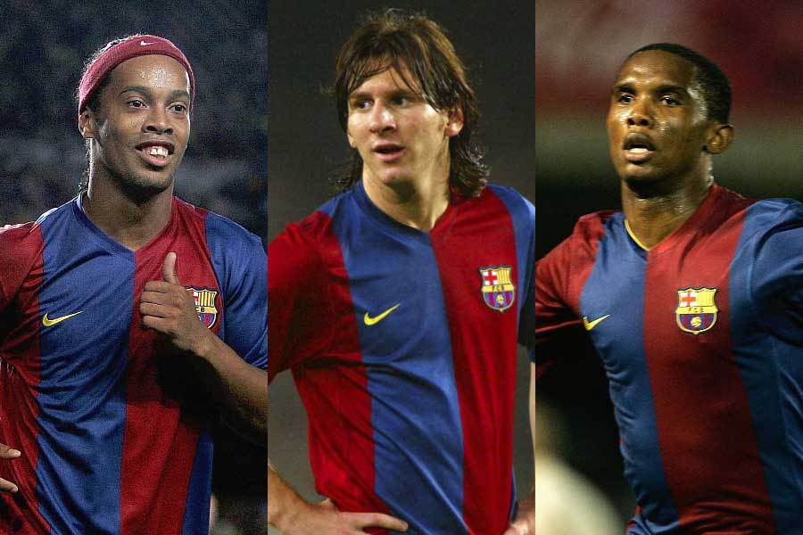 バルサFWトリオTOP5」を英メディア選出 2004年以降の