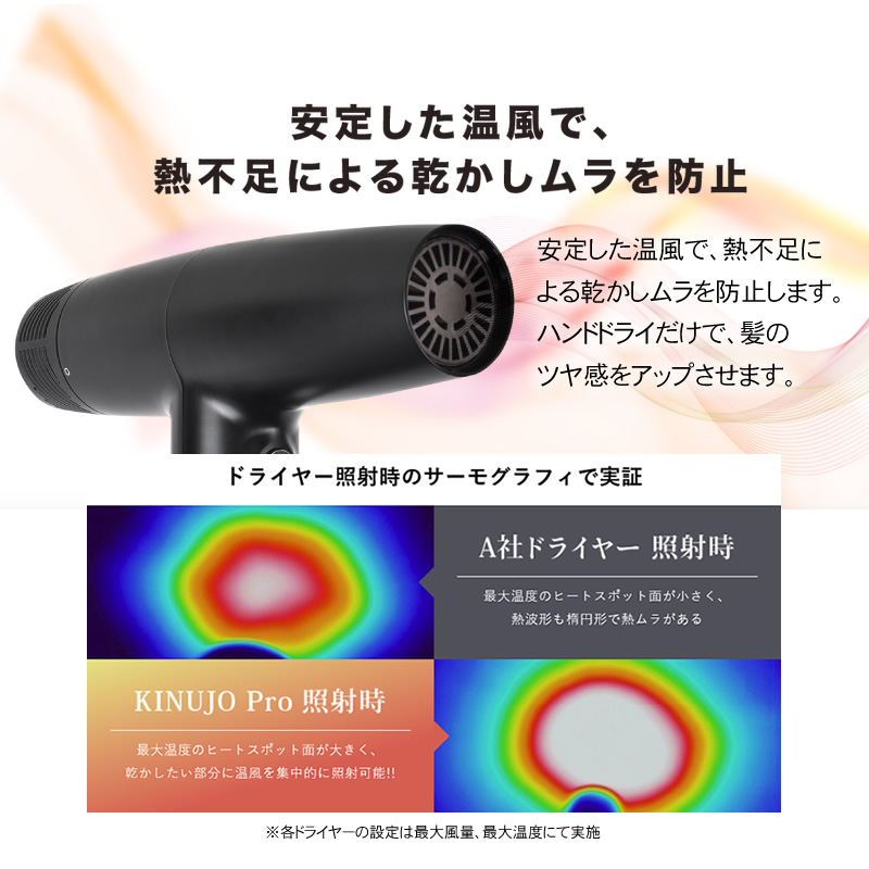 正規販売店】キヌージョプロ KINUJO PRO ヘアドライヤー 絹女