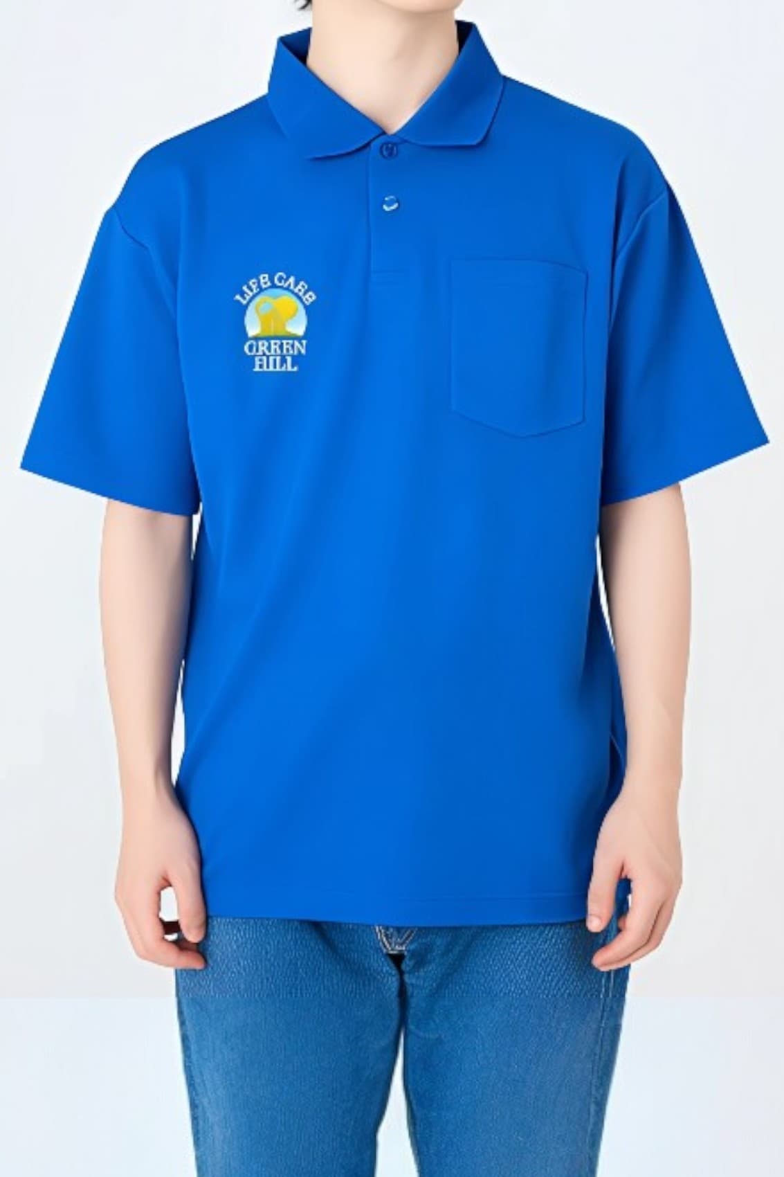 アクティブポケット付きポロシャツ[TRUSS APP-260]｜オリジナル刺繍