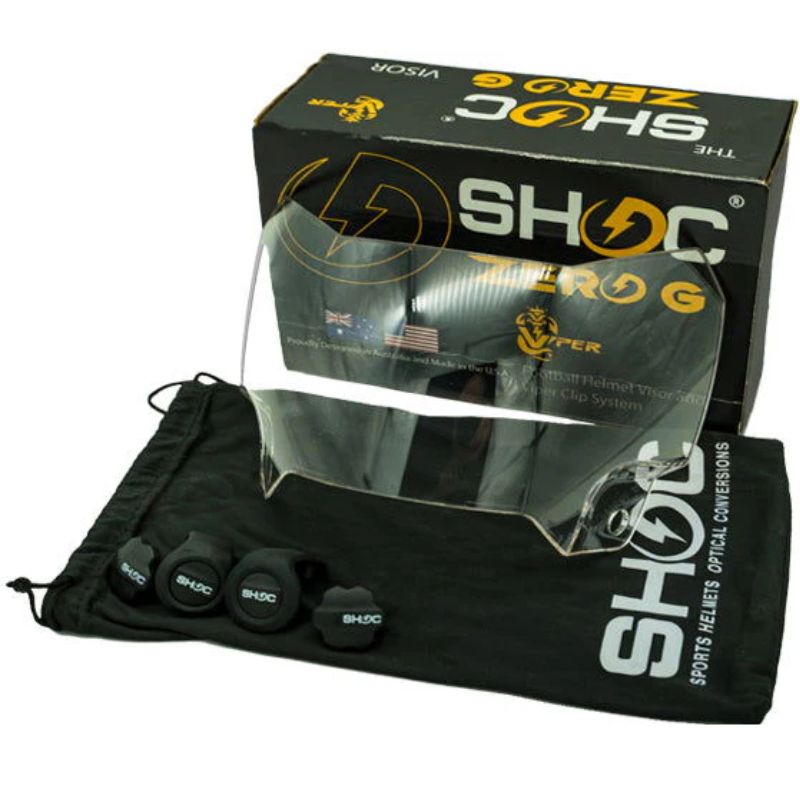 SHOC Zero G Plus Football Visor Color Clear Mirror Spectr