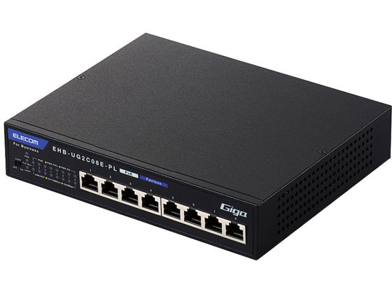 エレコム PoE対応ギガスイッチングハブ 8ポート EHB-UG2C08E-PL 通販