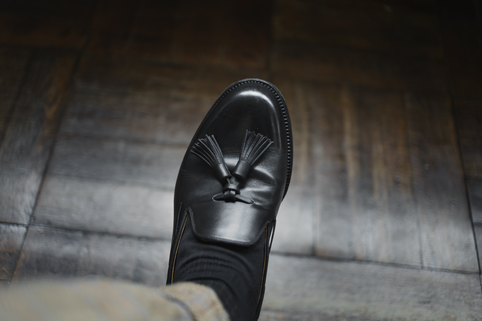 Tassel loafer Plain toe - forme leather & shoes