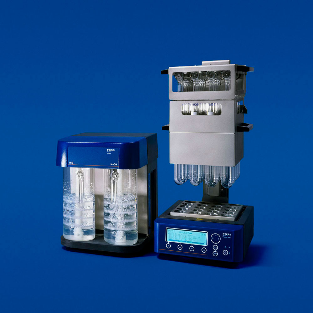 安全なケルダール分析のための全自動分解装置