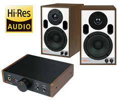 24bit/96kHz対応D/AコンバーターFS-3DA、高音質アクティブスピーカーFS