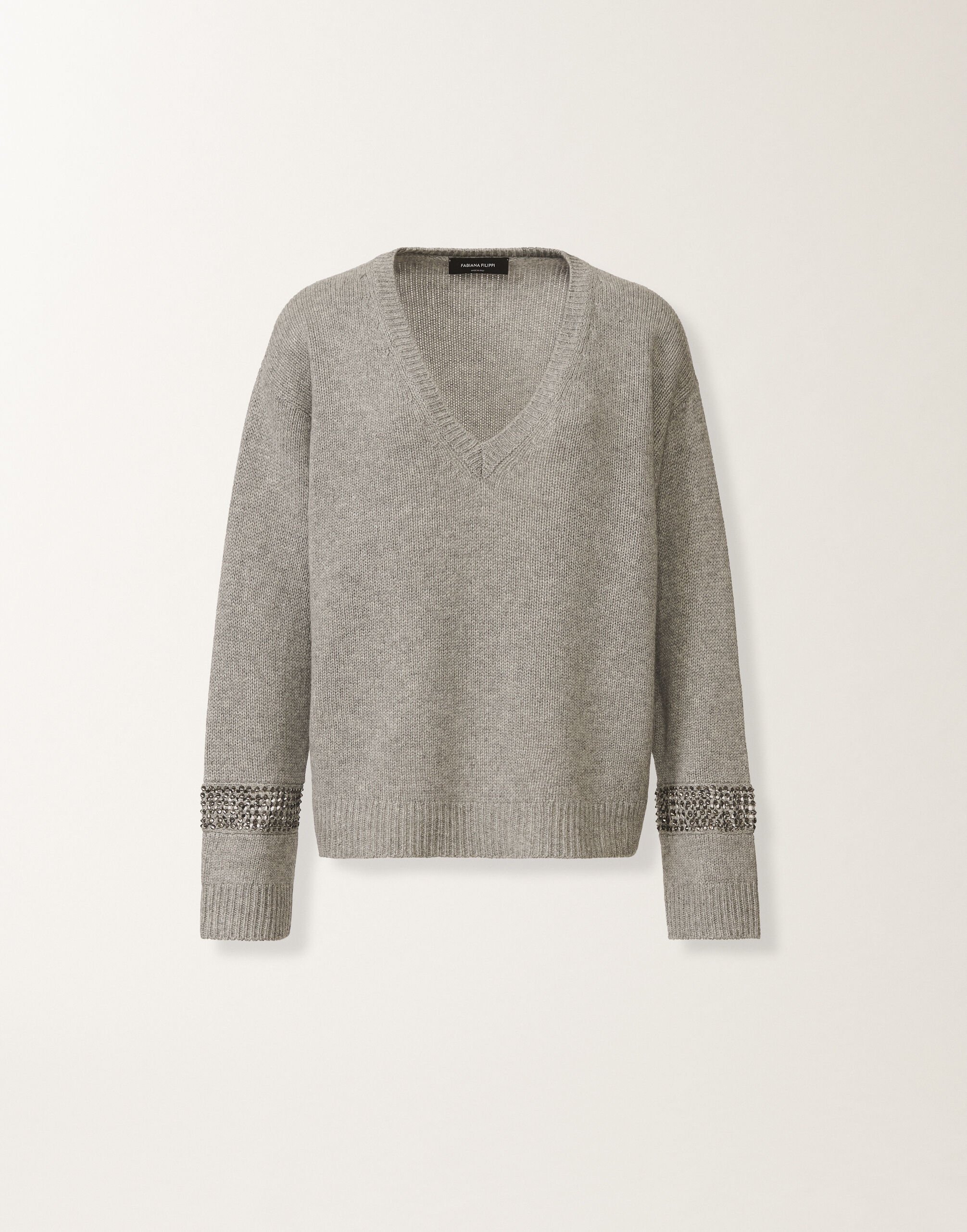 Sweater in Platinum, rock for Women | Fabiana Filippi®