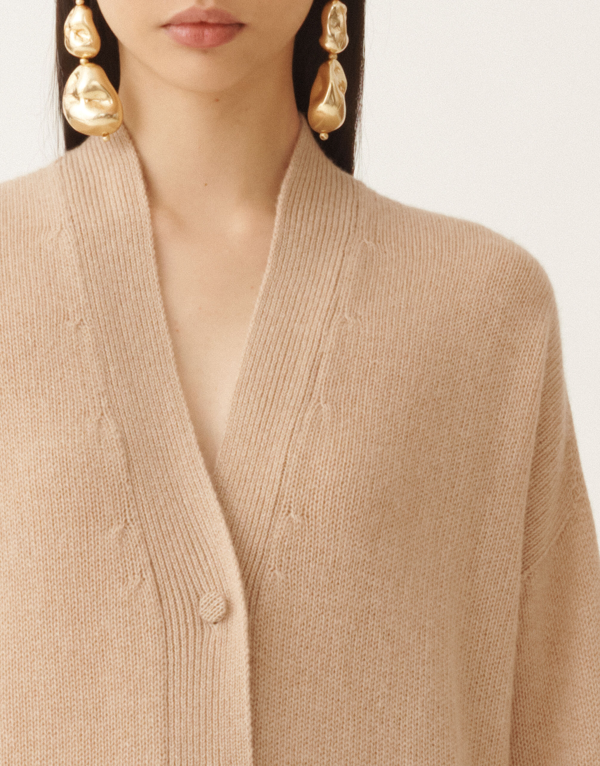 Cashmere sweater, beech for Women | Fabiana Filippi®