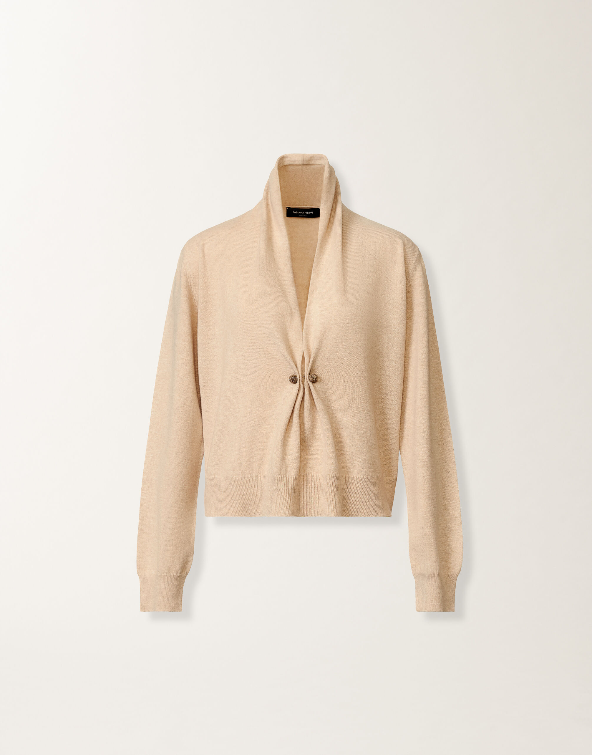 Sweater in Platinum, cord for Women | Fabiana Filippi®