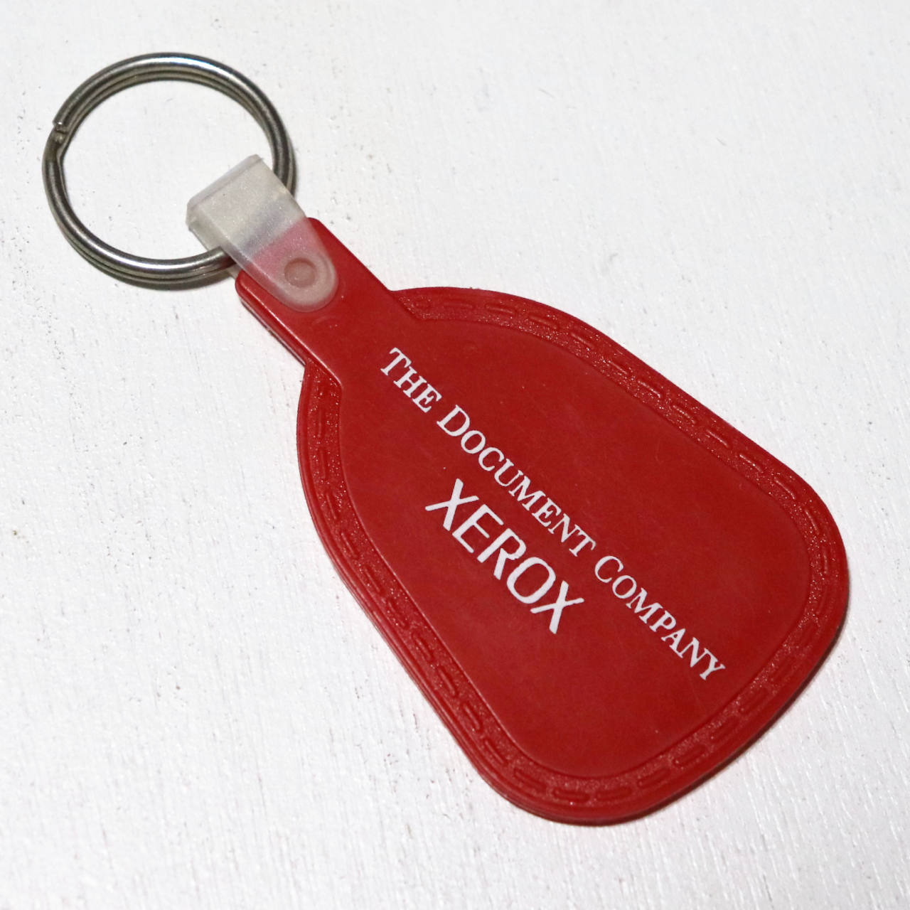 赤】アメリカン雑貨USEDアドバタイジングキーホルダーTHE DOCUMENT