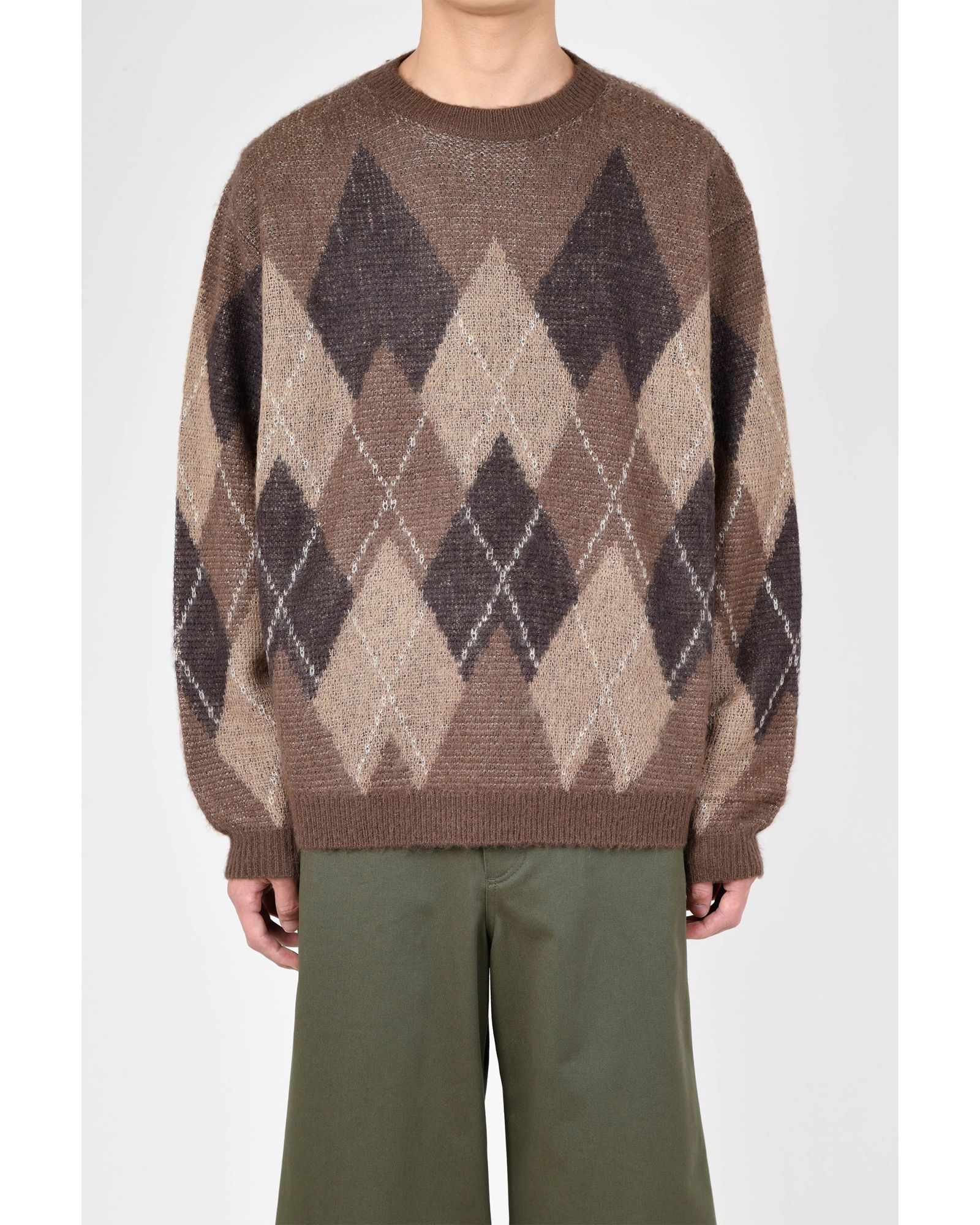 LAD MUSICIAN - Argyle Pullover Knit | fakejam