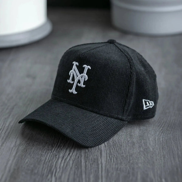NEW ERA 9FORTY A-FRAME MLB NEW YORK METS BLACK SNAPBACK