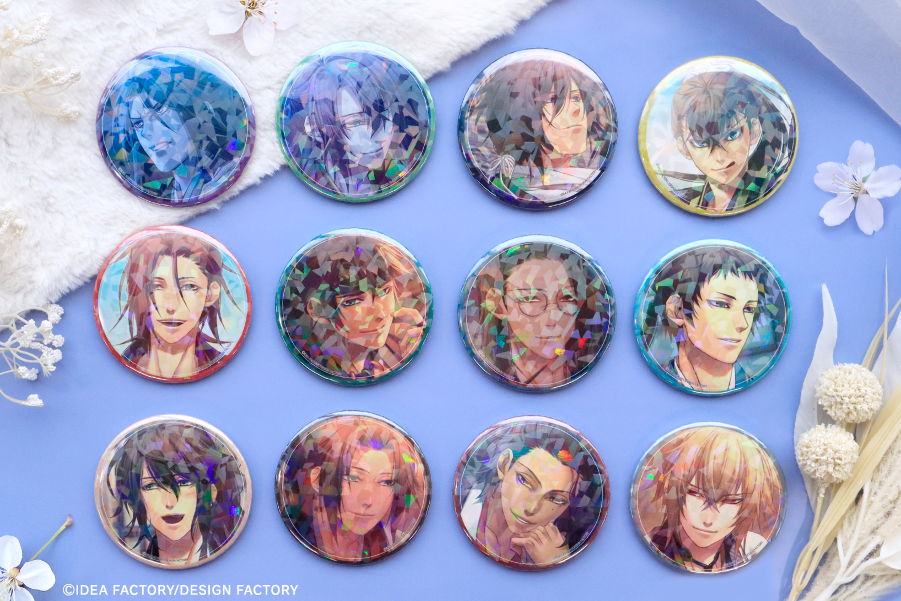 オトメイトの大人気恋愛アドベンチャーゲーム4作品のホログラム缶