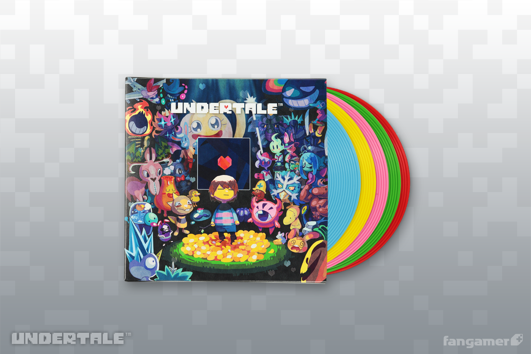 UNDERTALE」－ レコード型 コースターセット - Fangamer Japan