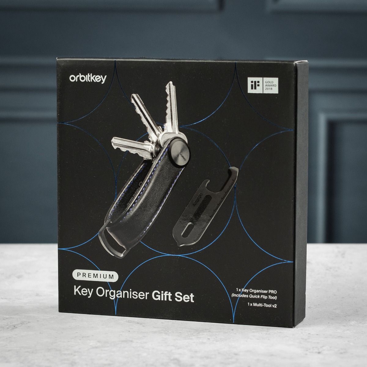 Orbitkey Key Organiser Pro + Multi-Tool v2 Set - Blackout with