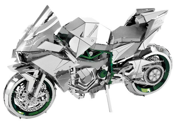 Fascinations:: Kawasaki Ninja Motorcycle COLOR Metal Earth Premium