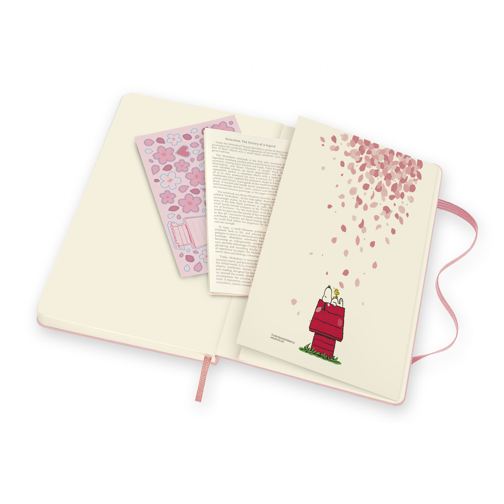 モレスキンがPEANUTSとコラボレーション! ピンクとホワイトの限定盤