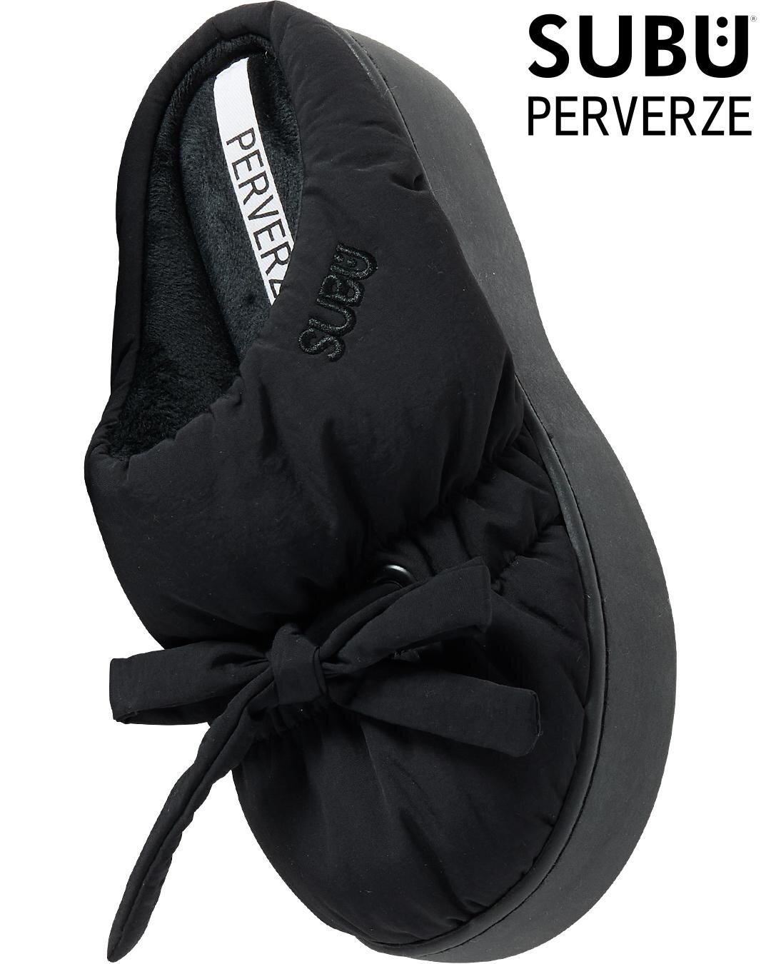 パーバーズ×スブの冬サンダル、ふっくらリボン＆“切りっぱなし”小花柄