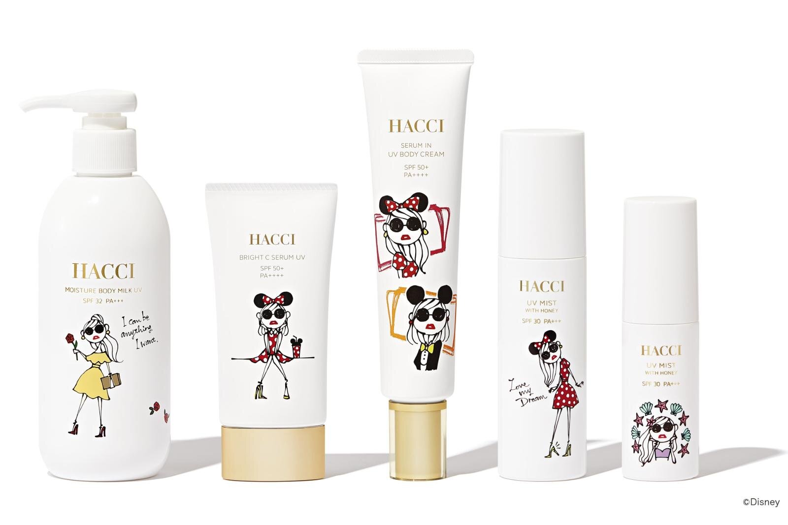 HACCI2026年春コスメ、ディズニーデザインの「UVシリーズ」ひんやり