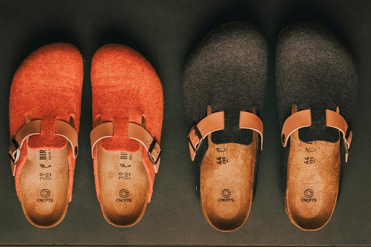 ビルケンシュトックの「ボストン」フェルト仕様シューズを自然着想