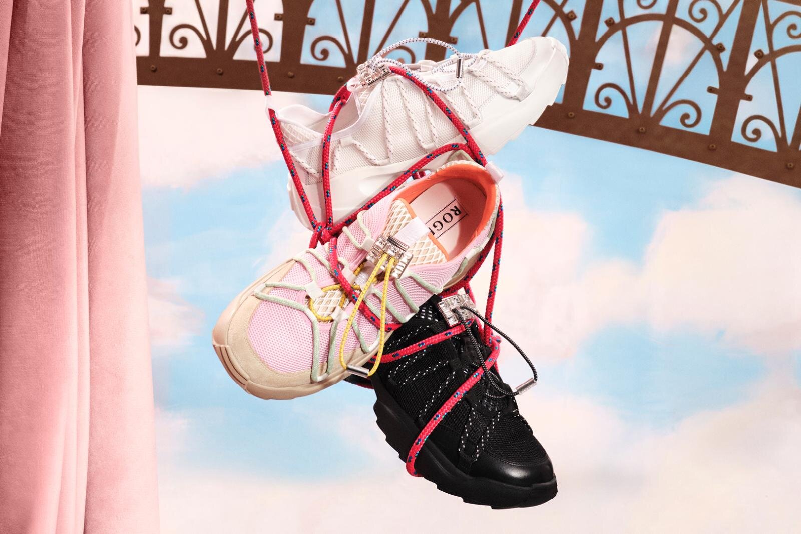 ロジェ ヴィヴィエ新スニーカー「ヴィヴ ザグ」波打つシューレースの