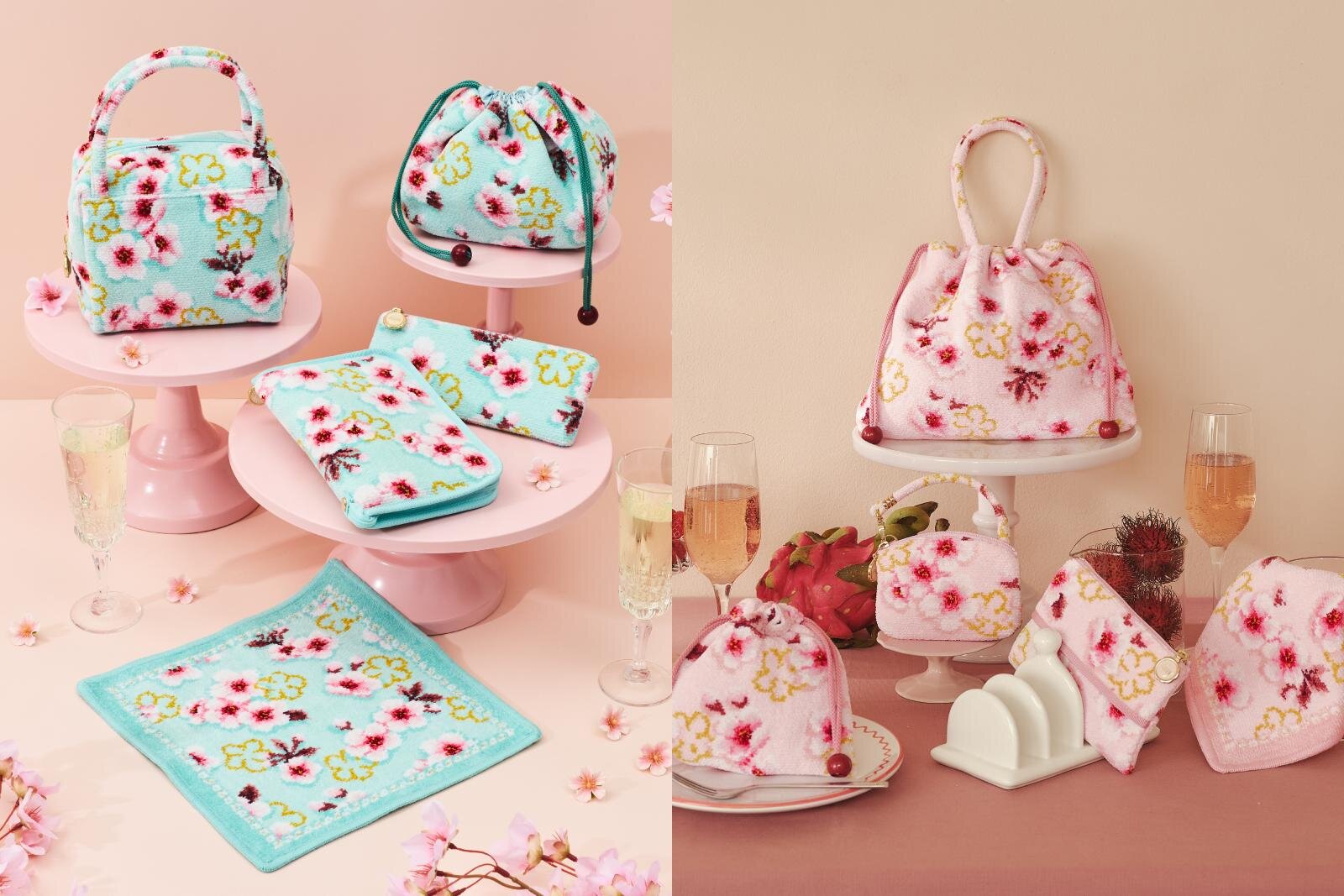 フェイラー「桜デザイン」のハンカチ＆ポーチ、ドキドキ”恋のはじまり