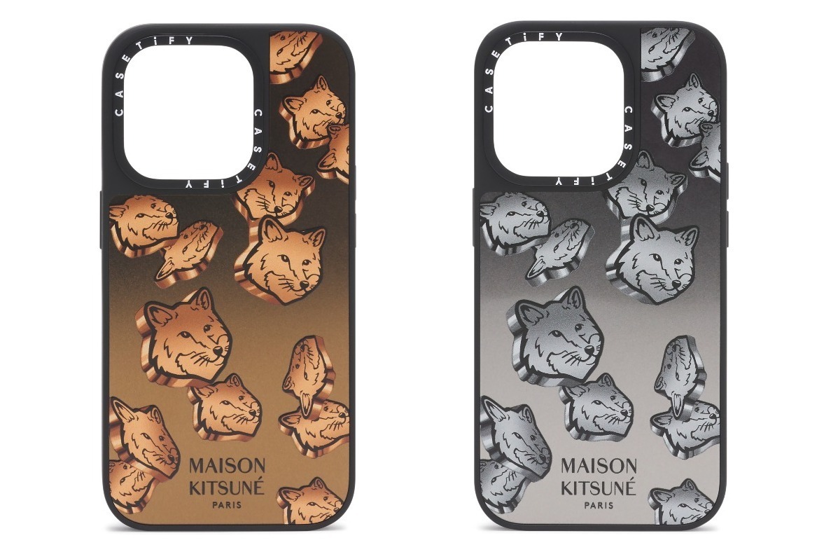 メゾン キツネ×ケースティファイ「フォックス」散りばめたメタリック風