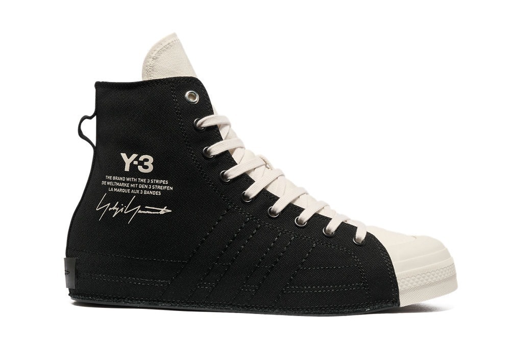 Y-3 ニッツァ ハイ」25年秋冬スニーカー、ソールまで伸びるロゴ入り