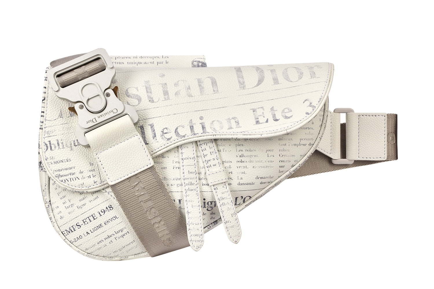 ディオール「ニュースペーパー」柄メンズサドルバッグ＆B23スニーカー