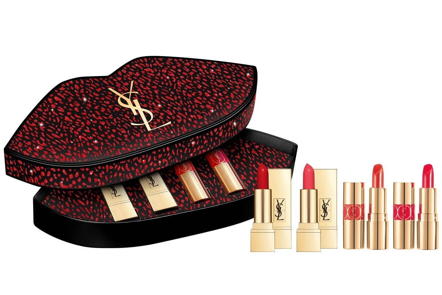 イヴ・サンローランのクリスマスコフレ2020、“レオパード”ボックス入り