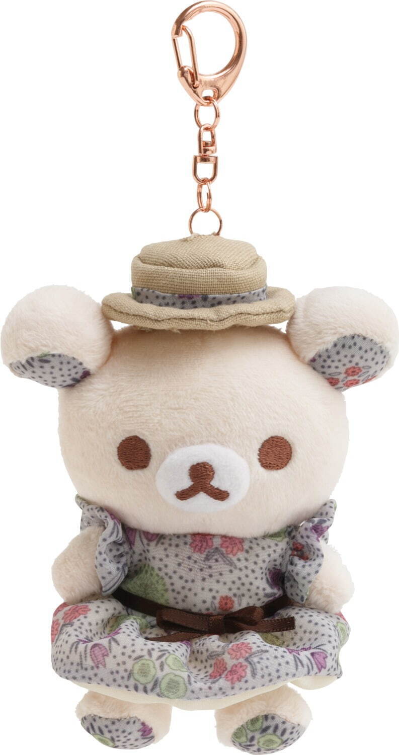 コリラックマ×北欧発キッピスがコラボ、いちご＆野の花柄テキスタイル