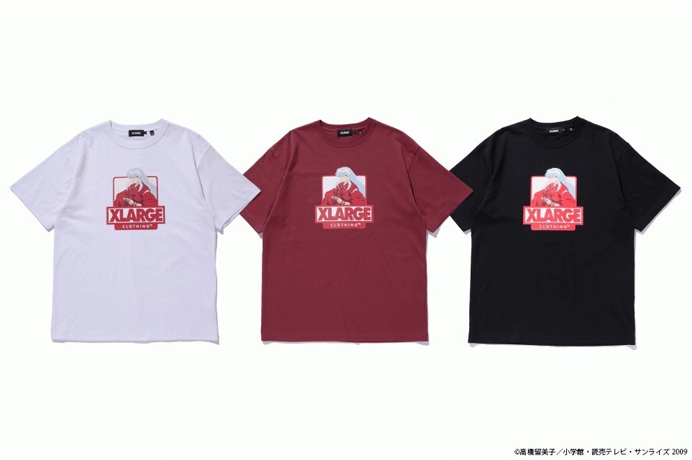 XLARGE×『犬夜叉』のコラボTシャツ、『半妖の夜叉姫』から3人の夜叉姫